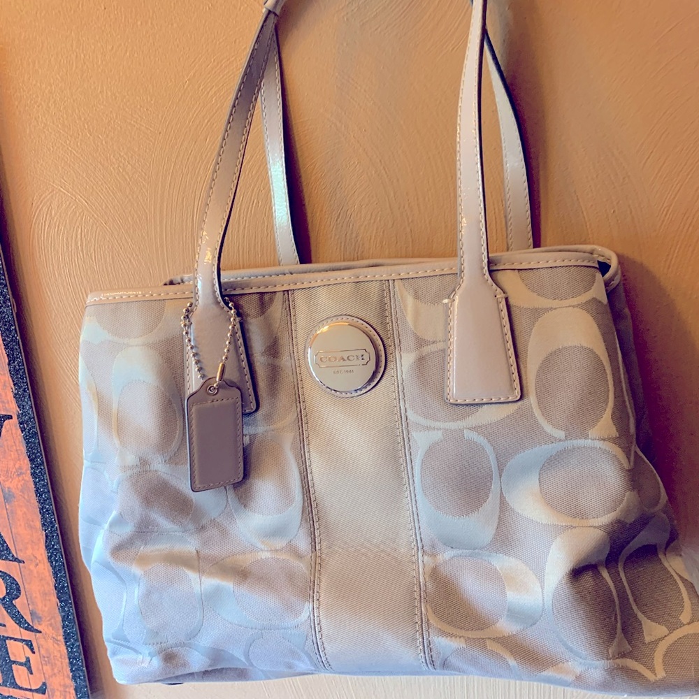 Light gray Coach bag